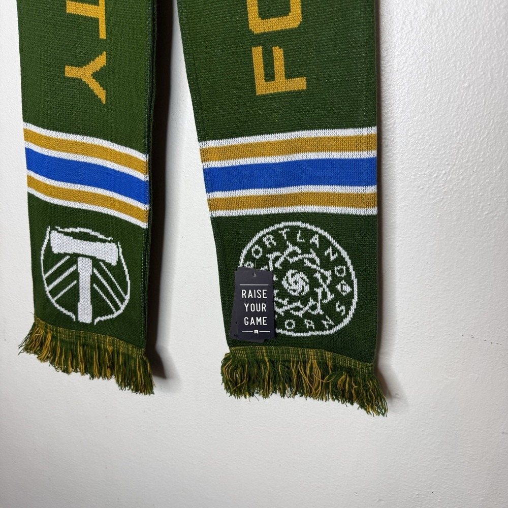 New Portland Thorns Green Yellow Scarf For The Rose City Women's Soccer - Picture 2 of 10